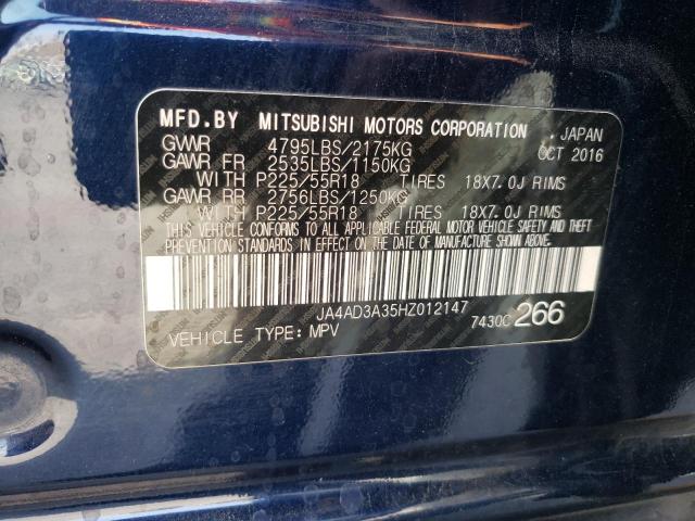 صورة رقم 10 من المزاد - 2017 MITSUBISHI OUTLANDER مع VIN JA4AD3A35HZ012147