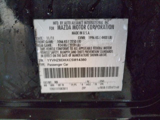 Photo 10 from auction – 2012 MAZDA 6 I with VIN 1YVHZ8DHXC5M14380
