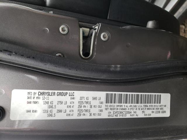 Photo 10 from auction – 2012 DODGE JOURNEY SE with VIN 3C4PDCAB4CT229504