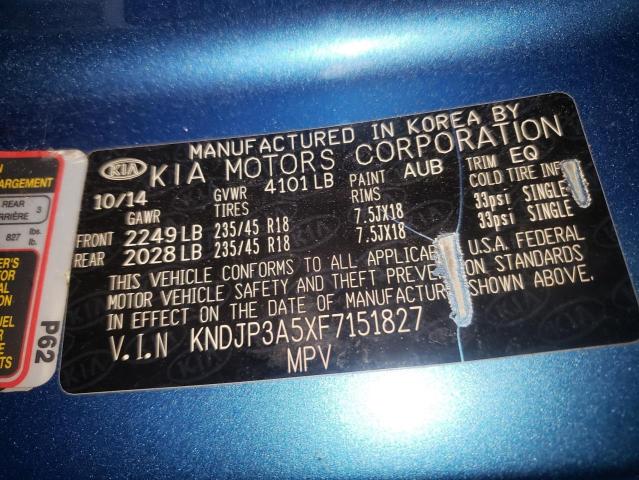 Photo 10 from auction – 2015 KIA SOUL + with VIN KNDJP3A5XF7151827