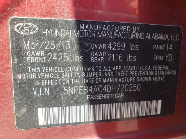 Photo 10 from auction – 2013 HYUNDAI SONATA GLS with VIN 5NPEB4AC4DH720250