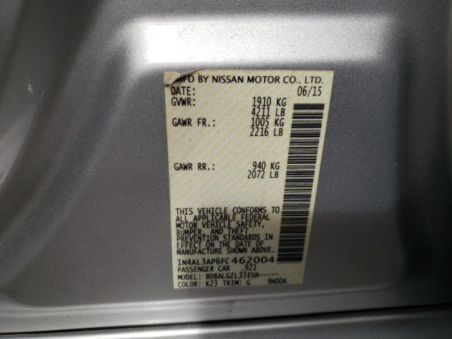 Photo 10 from auction – 2015 NISSAN ALTIMA 2.5 with VIN 1N4AL3AP6FC462004