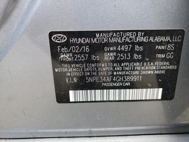 Photo 10 from auction – 2016 HYUNDAI SONATA SPO with VIN 5NPE34AF4GH389911