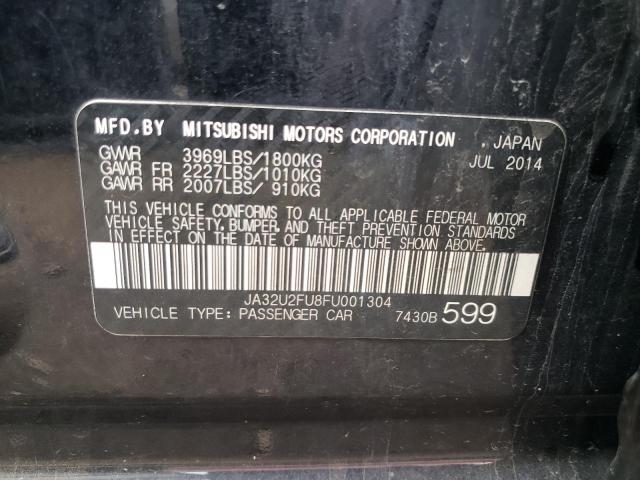 Photo 10 from auction – 2015 MITSUBISHI LANCER ES with VIN JA32U2FU8FU001304