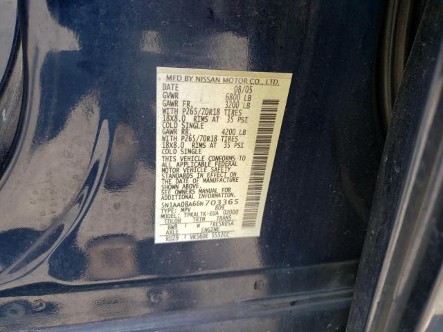 Photo 10 from auction – 2006 NISSAN ARMADA SE with VIN 5N1AA08A66N703365
