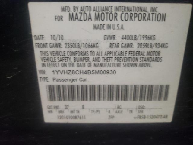 Photo 10 from auction – 2011 MAZDA 6 I with VIN 1YVHZ8CH4B5M00930