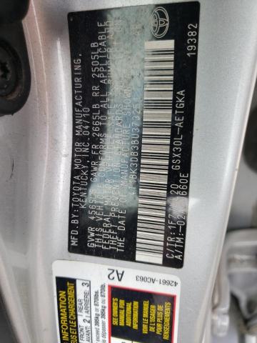 Photo 10 from auction – 2011 TOYOTA AVALON BAS with VIN 4T1BK3DB3BU373251