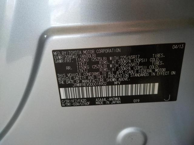 Photo 10 from auction – 2013 TOYOTA RAV4 XLE with VIN JTMRFREV0DD018902