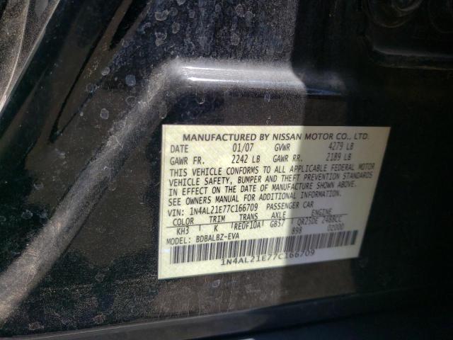 Photo 10 from auction – 2007 NISSAN ALTIMA 2.5 with VIN 1N4AL21E77C166709