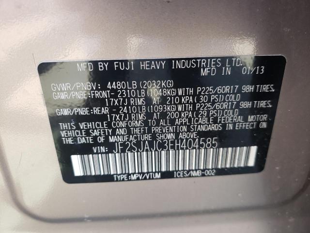 Photo 10 from auction – 2014 SUBARU FORESTER 2 with VIN JF2SJAJC3EH404585
