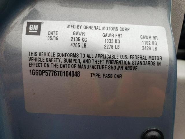 Photo 10 from auction – 2007 CADILLAC CTS HI FEA with VIN 1G6DP577670104048