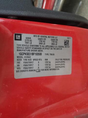 Photo 10 from auction – 2011 CHEVROLET SILVERADO with VIN 1GCPKSE31BF193508