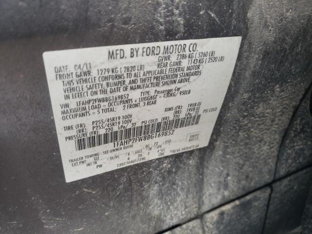 Photo 10 from auction – 2011 FORD TAURUS LIM with VIN 1FAHP2FW8BG169852