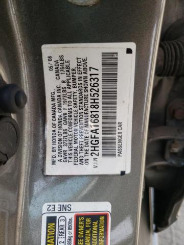 Photo 1 from auction – 2008 HONDA CR-V with VIN 2HGFA16818H526317