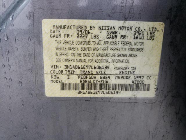 Photo 10 from auction – 2007 NISSAN SENTRA 2.0 with VIN 3N1AB61E97L606134