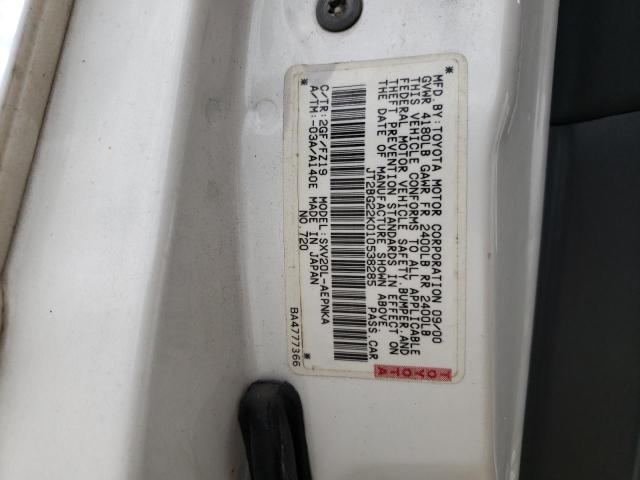 Photo 10 from auction – 2001 TOYOTA CAMRY with VIN JT2BG22K010538285