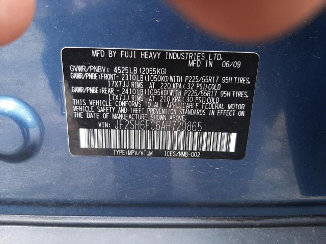 Photo 10 from auction – 2010 SUBARU FORESTER 2 with VIN JF2SH6FC6AH720865