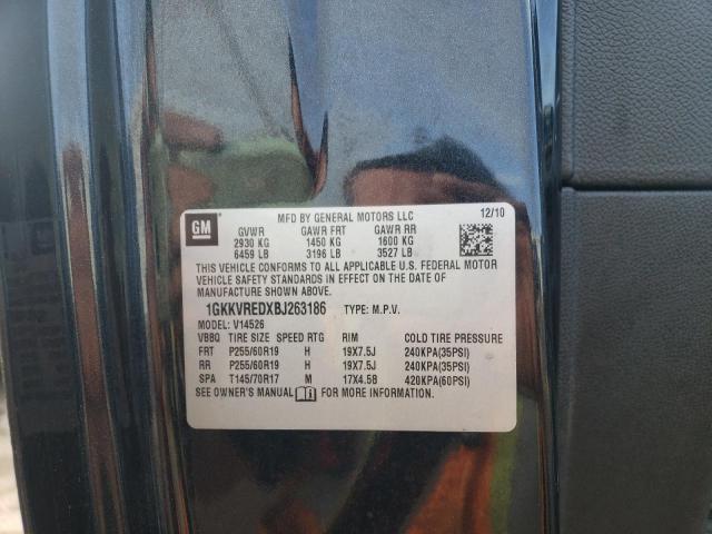 Photo 10 from auction – 2011 GMC ACADIA SLT with VIN 1GKKVREDXBJ263186