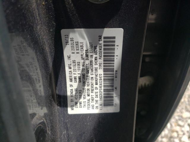 Photo 10 from auction – 2014 HONDA ACCORD SPO with VIN 1HGCR2F54EA028470