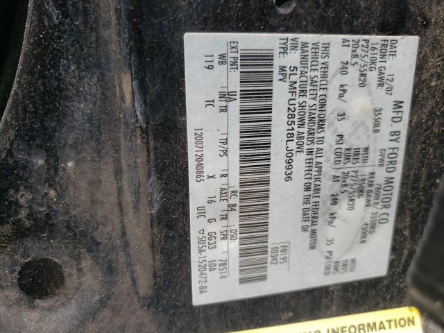 Photo 10 from auction – 2008 LINCOLN NAVIGATOR with VIN 5LMFU28518LJ09936