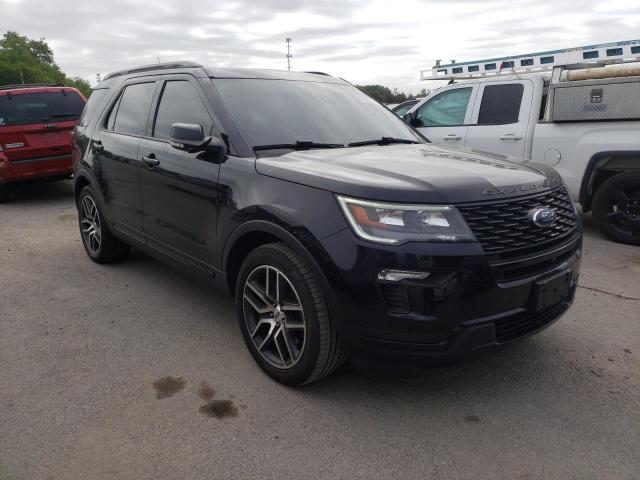FORD EXPLORER S 2018 with VIN 1FM5K8GT3JGA01808 - Photo from auction