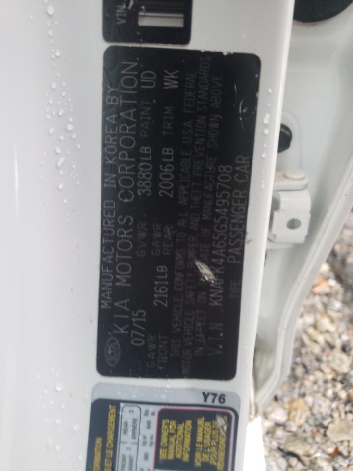 Photo 10 from auction – 2016 KIA FORTE LX with VIN KNAFK4A65G5495708