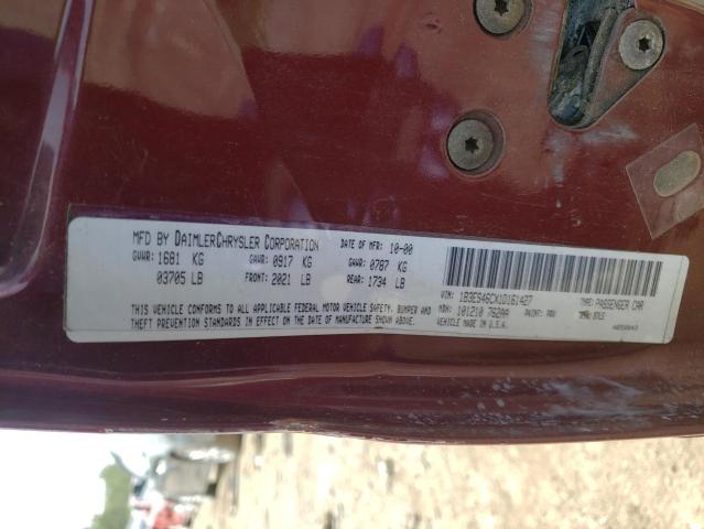 Photo 10 from auction – 2001 DODGE NEON SE with VIN 1B3ES46CX1D161427