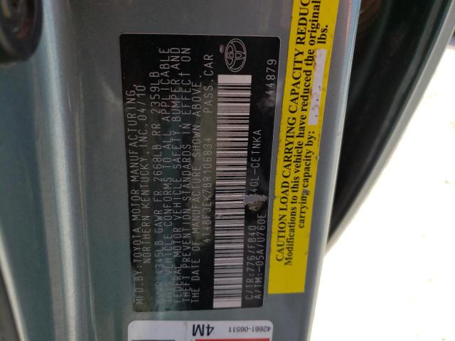 Photo 10 from auction – 2011 TOYOTA CAMRY BASE with VIN 4T4BF3EK7BR106834