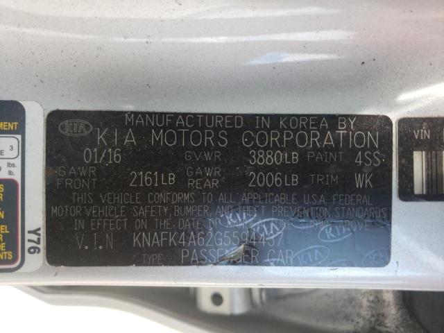 Photo 10 from auction – 2016 KIA FORTE LX with VIN KNAFK4A62G5594437