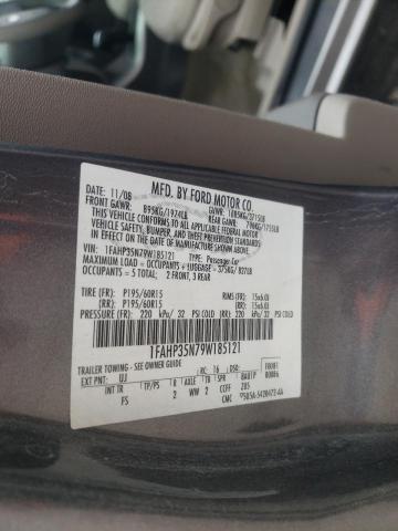 Photo 10 from auction – 2009 FORD FOCUS SE with VIN 1FAHP35N79W185121