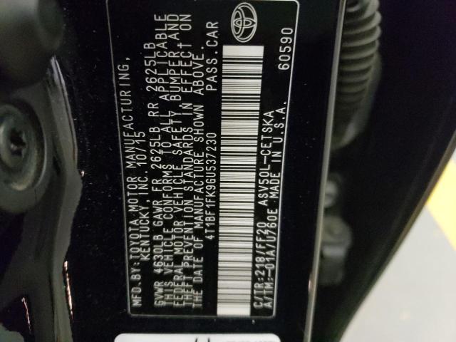 Photo 10 from auction – 2016 TOYOTA CAMRY LE with VIN 4T1BF1FK9GU537230