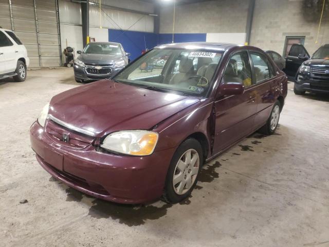 Photo 2 from auction – 2002 HONDA CIVIC EX with VIN 2HGES26712H606035