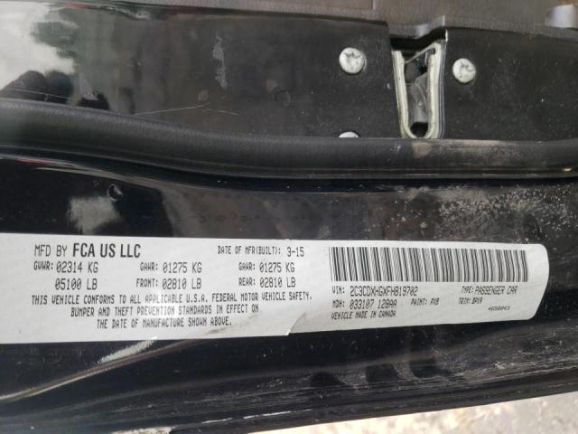 Photo 10 from auction – 2015 DODGE CHARGER SX with VIN 2C3CDXHGXFH819702