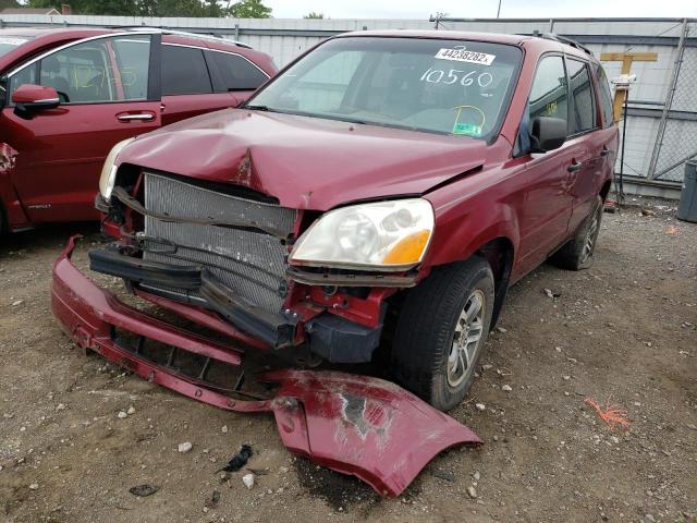 Photo 2 from auction – 2003 HONDA PILOT EXL with VIN 2HKYF18593H610560