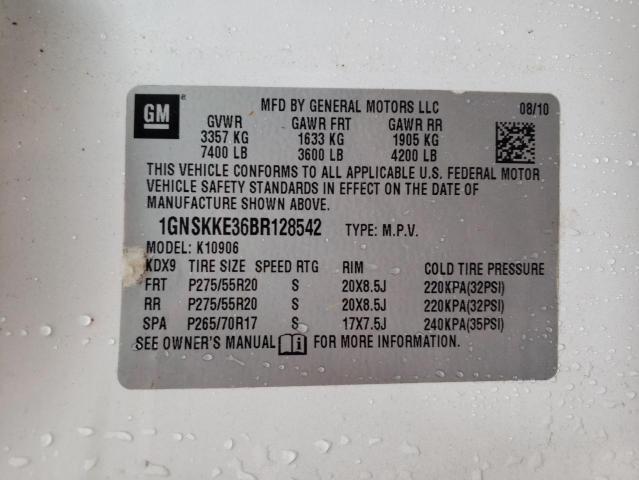 Photo 10 from auction – 2011 CHEVROLET SUBURBAN K with VIN 1GNSKKE36BR128542
