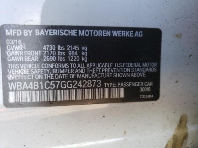 Photo 10 from auction – 2016 BMW 435 I GRAN with VIN WBA4B1C57GG242873