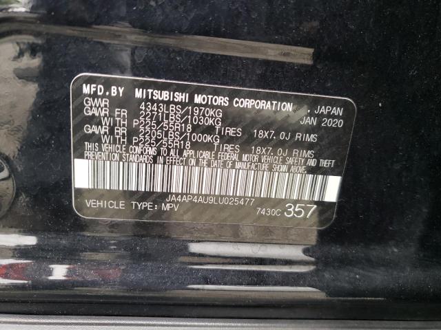 Photo 10 from auction – 2020 MITSUBISHI OUTLANDER with VIN JA4AP4AU9LU025477