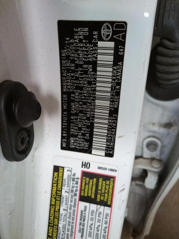 Photo 10 from auction – 2014 TOYOTA COROLLA L with VIN 2T1BURHE7EC181757