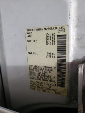 Photo 10 from auction – 2011 NISSAN ALTIMA BAS with VIN 1N4AL2APXBN402414