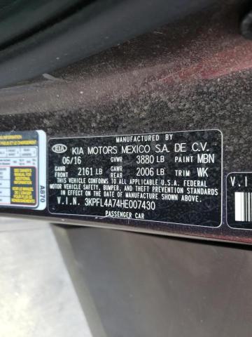 Photo 10 from auction – 2017 KIA FORTE LX with VIN 3KPFL4A74HE007430