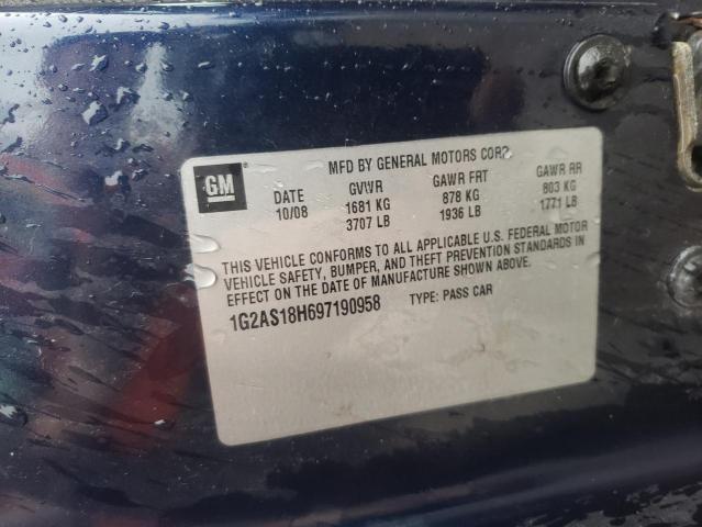 Photo 10 from auction – 2009 PONTIAC G5 with VIN 1G2AS18H697190958