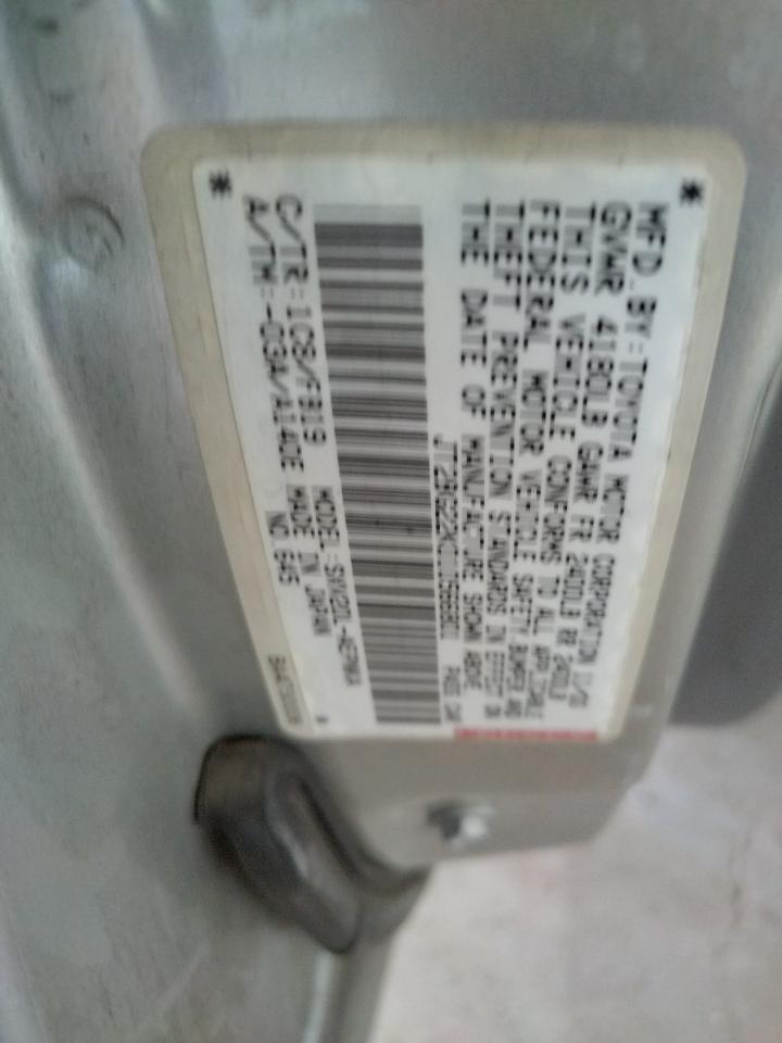 Photo 10 from auction – 2001 TOYOTA CAMRY CE with VIN JT2BG22K010566801