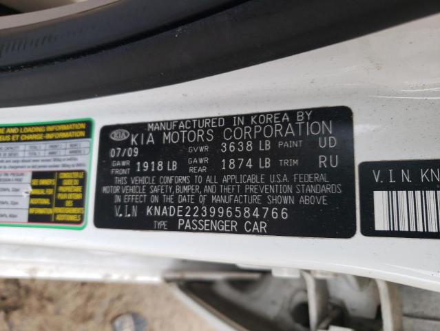 Photo 10 from auction – 2009 KIA RIO BASE with VIN KNADE223996584766