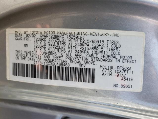 Photo 10 from auction – 2002 TOYOTA SIENNA LE with VIN 4T3ZF13C32U469468