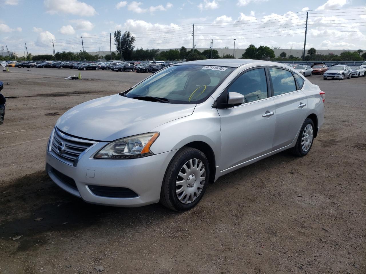 Photo 2 from auction – 2014 NISSAN SENTRA S with VIN 3N1AB7AP1EL616466