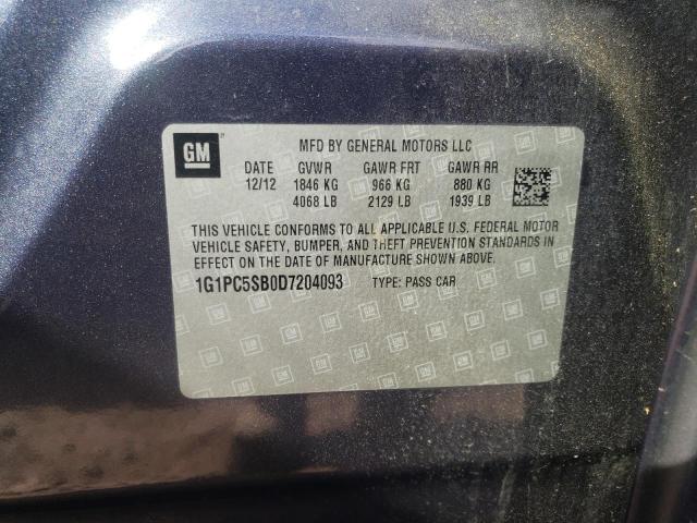 Photo 10 from auction – 2013 CHEVROLET CRUZE LT with VIN 1G1PC5SB0D7204093