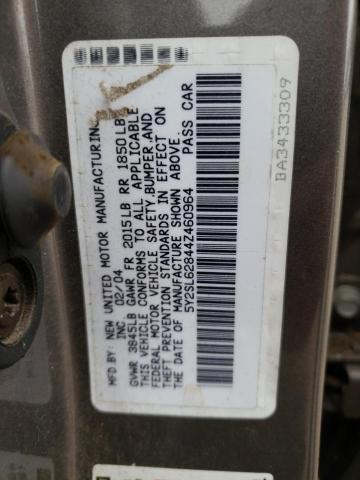 Photo 10 from auction – 2004 PONTIAC VIBE with VIN 5Y2SL62844Z460964