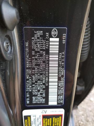 TOYOTA AVALON BAS 2011 with VIN 4T1BK3DB5BU417380 - Photo from auction