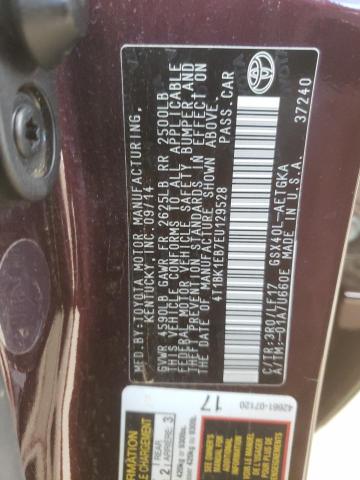 Photo 10 from auction – 2014 TOYOTA AVALON BAS with VIN 4T1BK1EB7EU129528