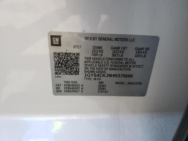 Photo 10 from auction – 2017 CADILLAC ESCALADE P with VIN 1GYS4CKJ9HR375696